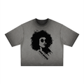 Soul Roots Blue  Dyed Boxy T-Shirt