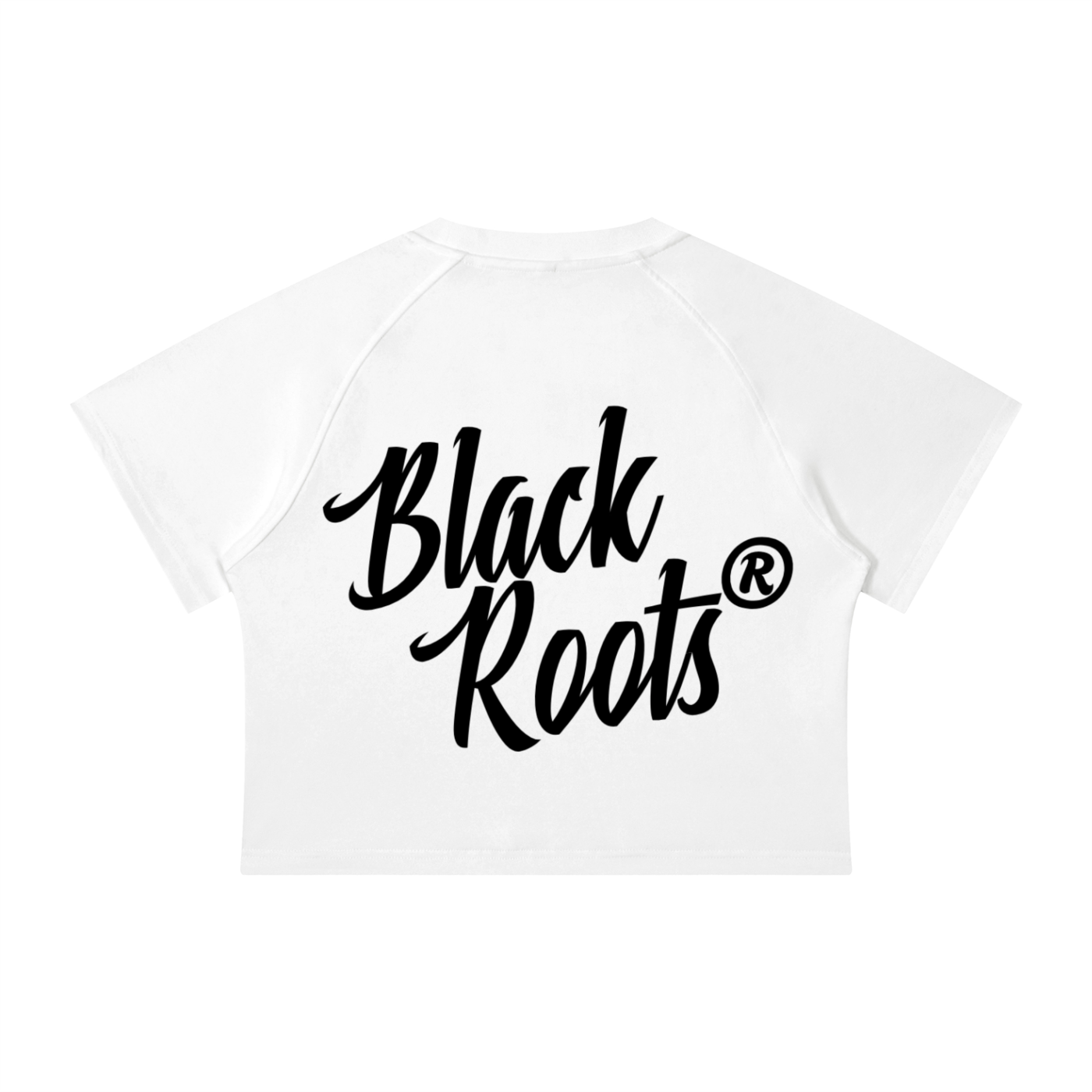 Soul Roots White Raglan Crop T-Shirt