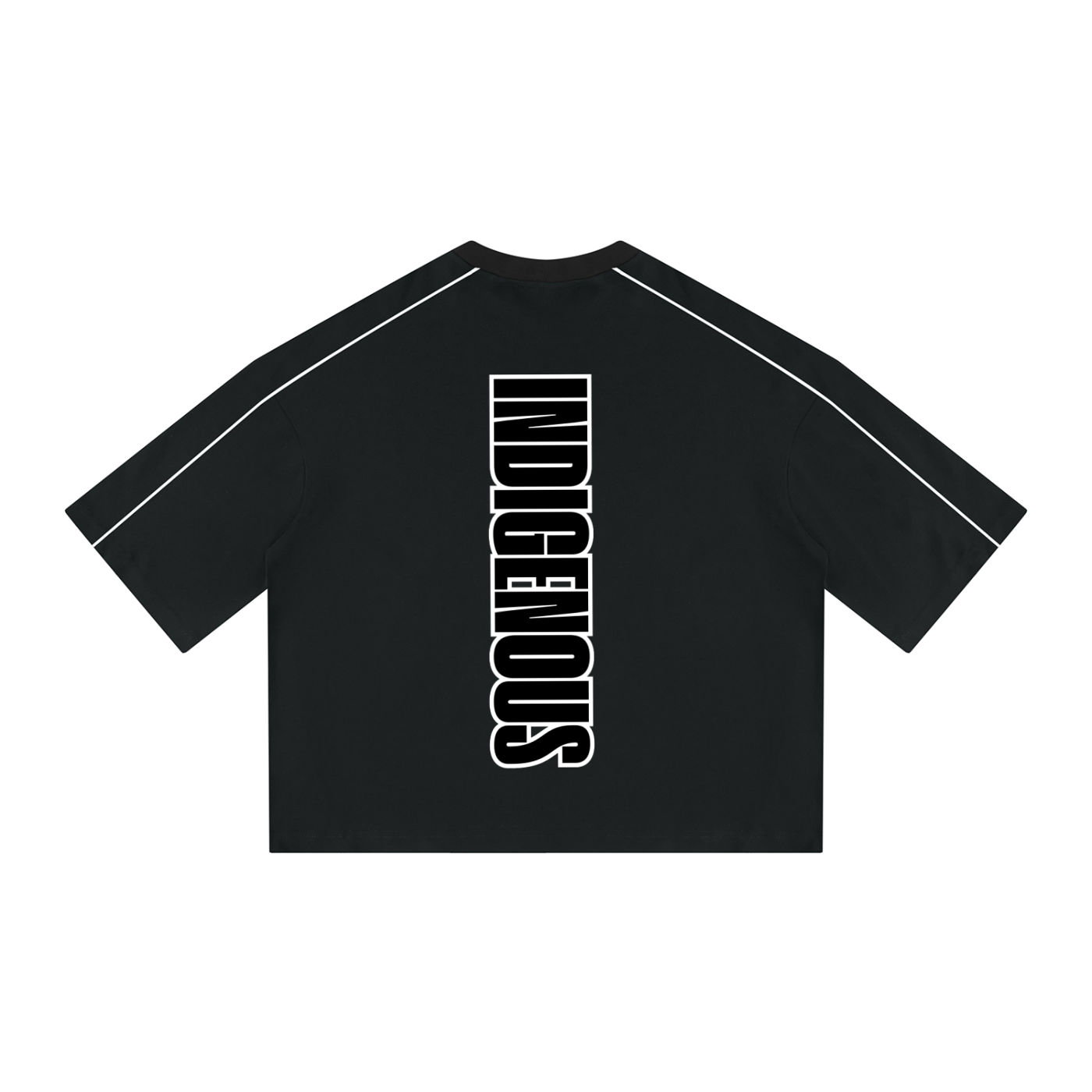 Just Us Boxy Piping T-Shirt