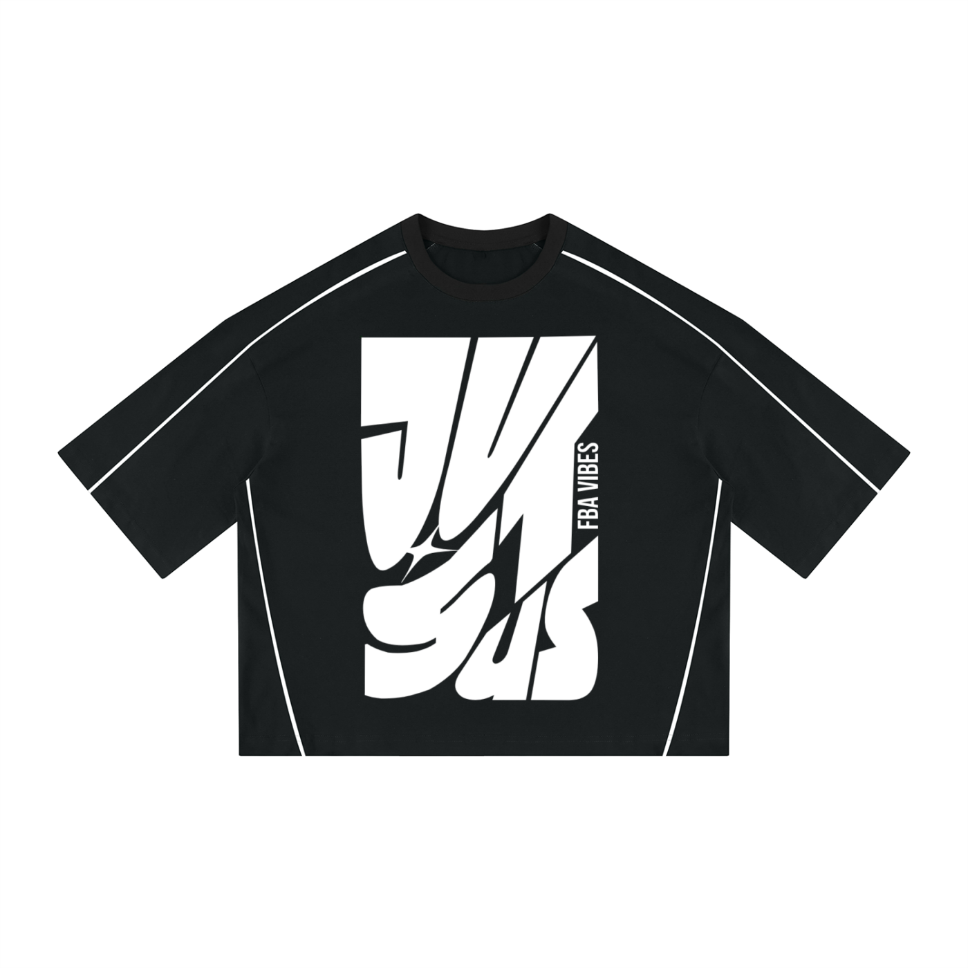 Just Us Boxy Piping T-Shirt