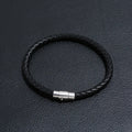 FBA Custom Name Braided Leather Bracelet for Men | Personalized Gift
