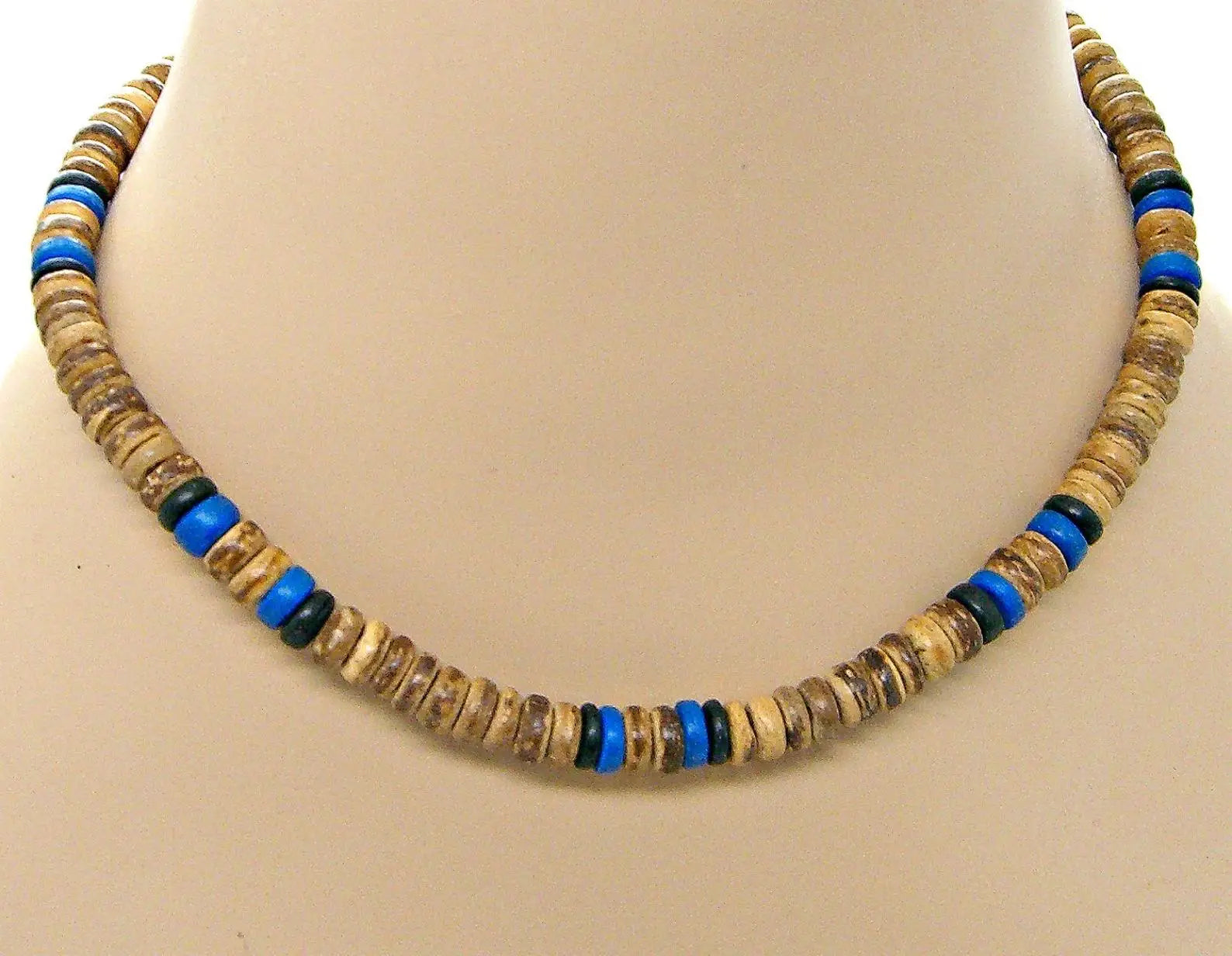 FBA Men's African Surfer Beaded Necklace | Boho Jewelry