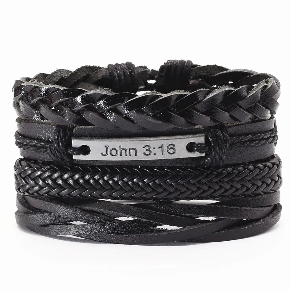 FBA Vintage Beads Leather Bracelet | Men's & Women's Fashion Jewelry