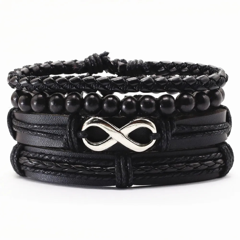 FBA Vintage Beads Leather Bracelet | Men's & Women's Fashion Jewelry