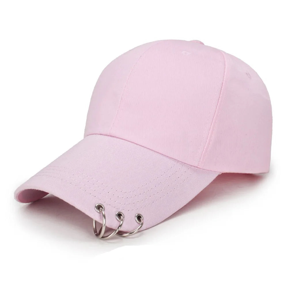 Hip Hop Snapback Cap with Ring Detail | FBA Vibes