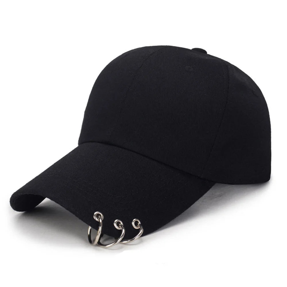 Hip Hop Snapback Cap with Ring Detail | FBA Vibes