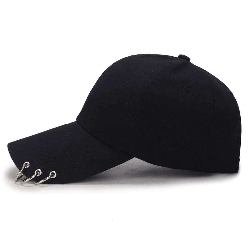 Hip Hop Snapback Cap with Ring Detail | FBA Vibes