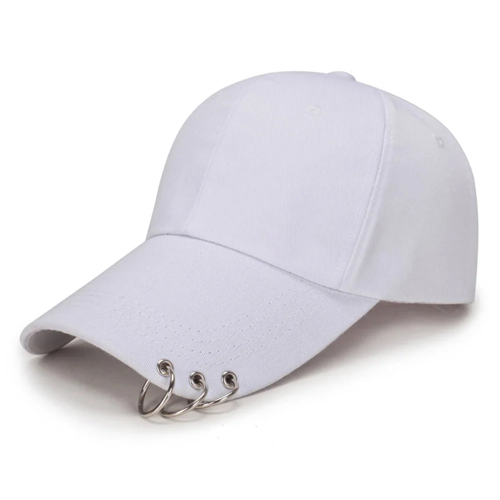 Hip Hop Snapback Cap with Ring Detail | FBA Vibes