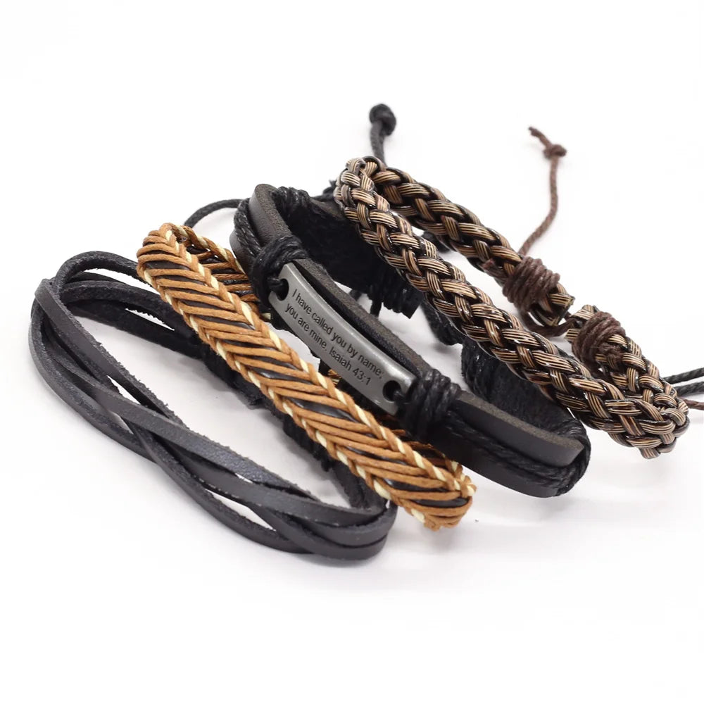 FBA Vintage Beads Leather Bracelet | Men's & Women's Fashion Jewelry