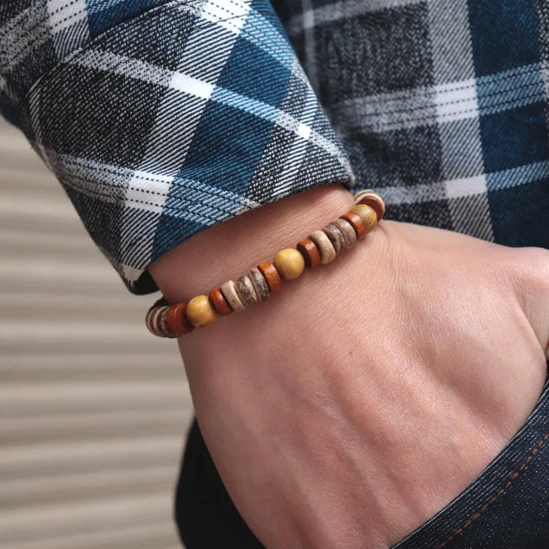 FBA Natural Coconut Bead Boho Bracelet | Howlite Stone Jewelry