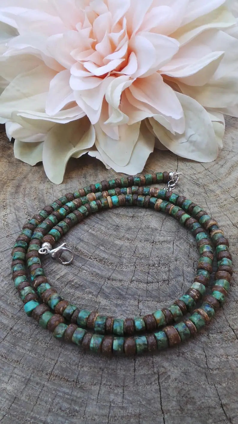 FBA Men's African Surfer Beaded Necklace | Boho Jewelry