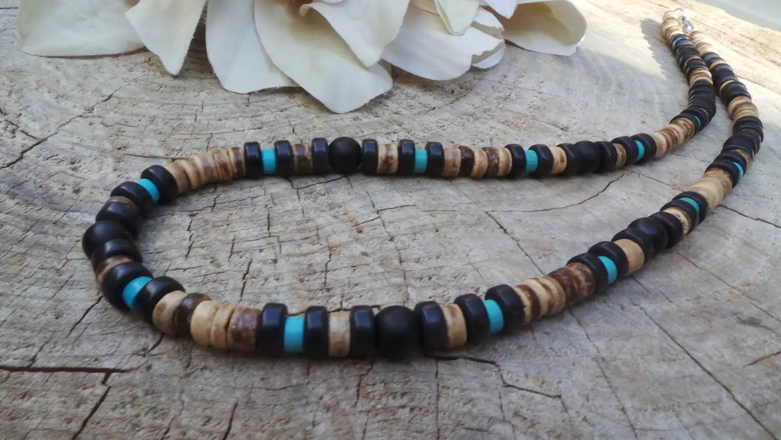 FBA Men's African Surfer Beaded Necklace | Boho Jewelry