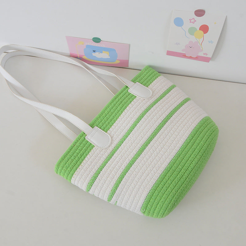Women's Straw Shoulder Bag – Woven Tote & Crossbody Beach Handbag