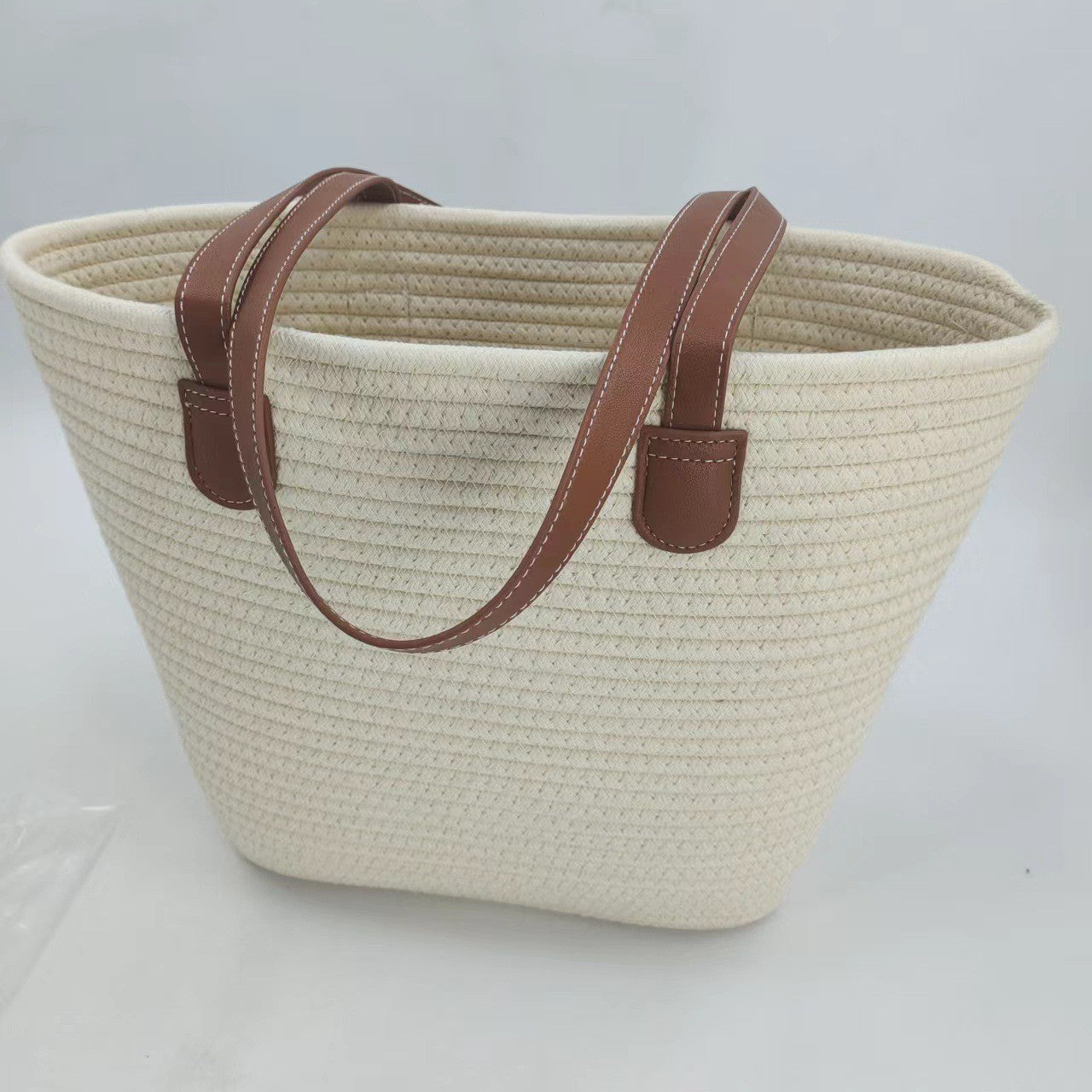 Simple Woven Straw Shoulder Tote Bag for Women – Large Capacity Versatile Underarm Handbag