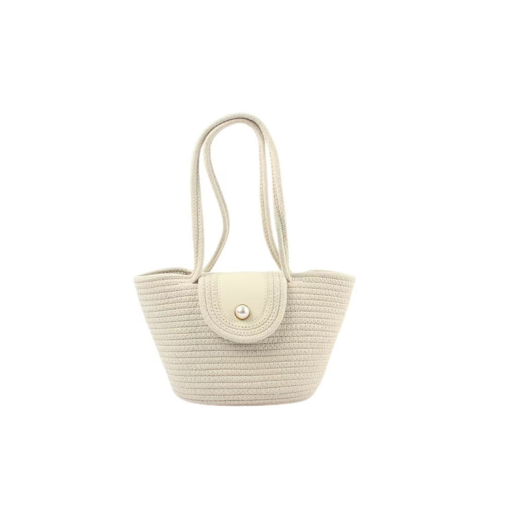 Women's Straw Shoulder Bag – Woven Tote & Crossbody Beach Handbag