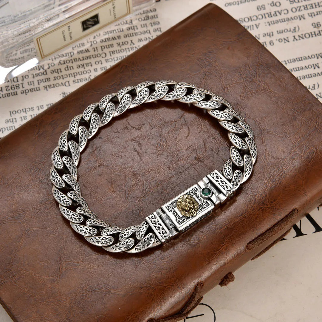 FBA Arabesque Pattern Adjustable Men's Bracelet | Vintage Statement Jewelry