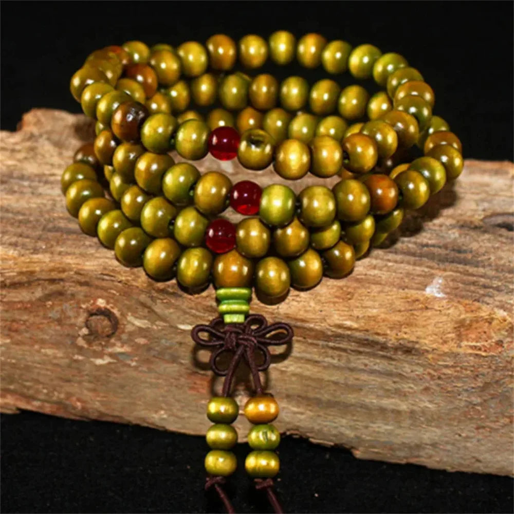 FBA Sandalwood 108 Beads Prayer Bracelet | Buddhist Meditation Jewelry