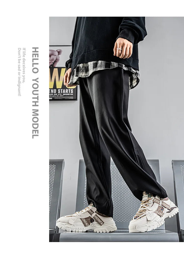 Men's Running Shoes 2025 New Summer Original Design Versatile Casual Thick Bottom Heightening Dad Trendy Sneakers PU Mesh Lin...