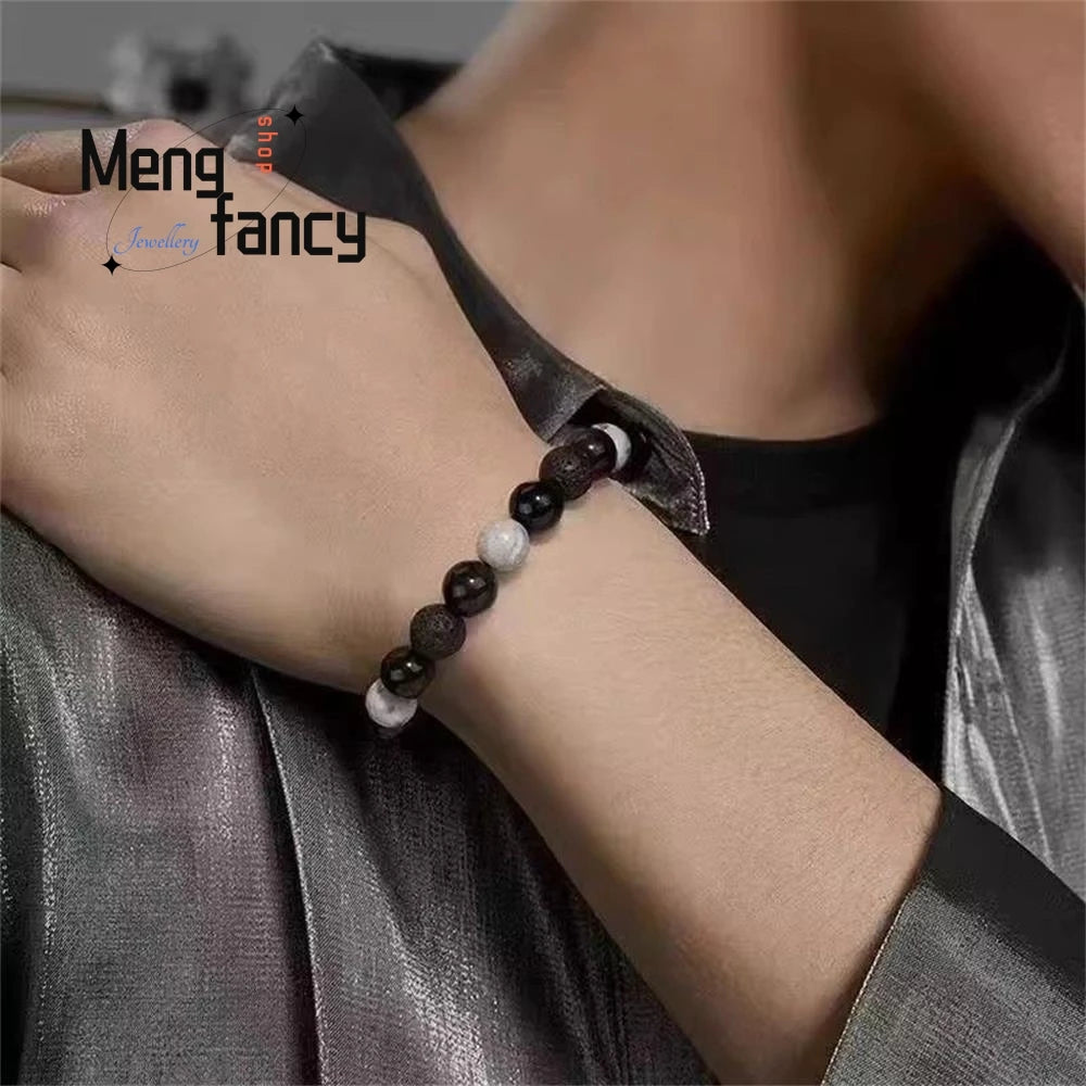 FBA Men's Lava Stone Boho Beaded Bracelet | Celestial Luxury Jewelry
