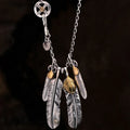 FBA Classic Feather Pendant Necklace Set | Hip Hop Punk Jewelry