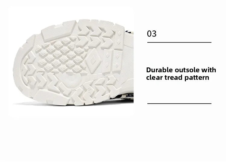 Men's Running Shoes 2025 New Summer Original Design Versatile Casual Thick Bottom Heightening Dad Trendy Sneakers PU Mesh Lin...