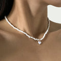 FBA Bohemian Gold Beads Pearl Pendant Necklace | Beach Vacation Jewelry