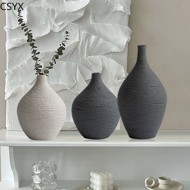 Nordic Ceramic Flower Vase | Minimalist Home & Office Decor