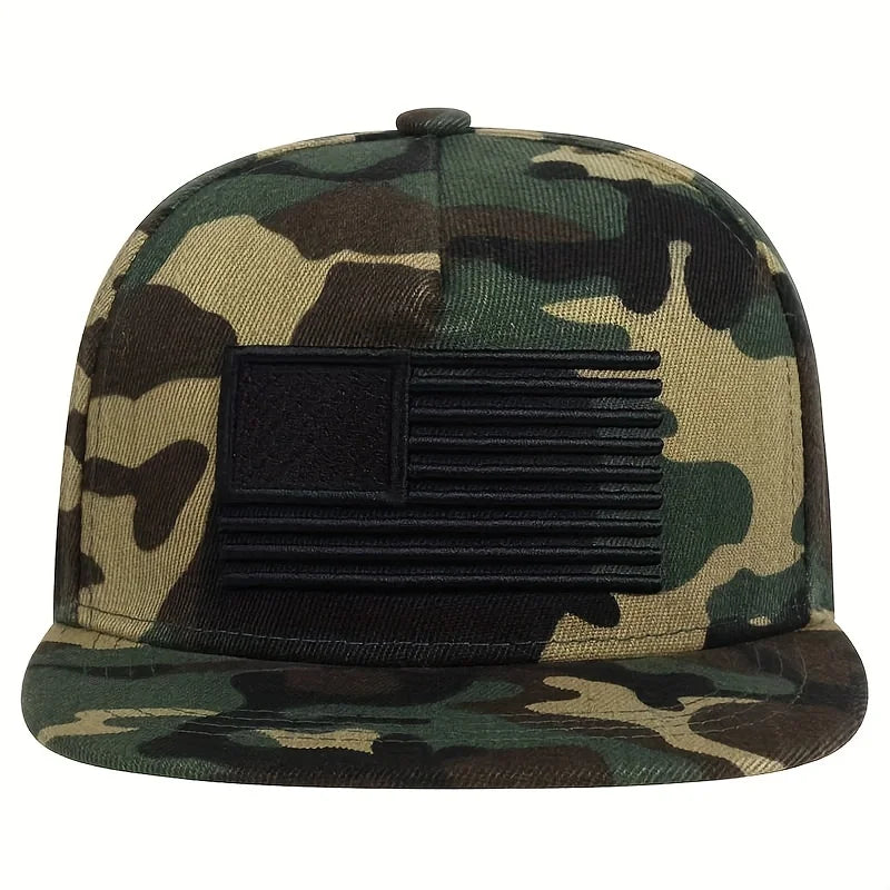 FBA USA Flag Camo Snapback Baseball Cap | Men's Trucker Hat
