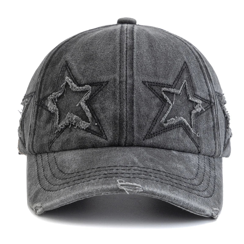 Women's Five Pointed Star Washed Baseball Cap | FBA Vibes