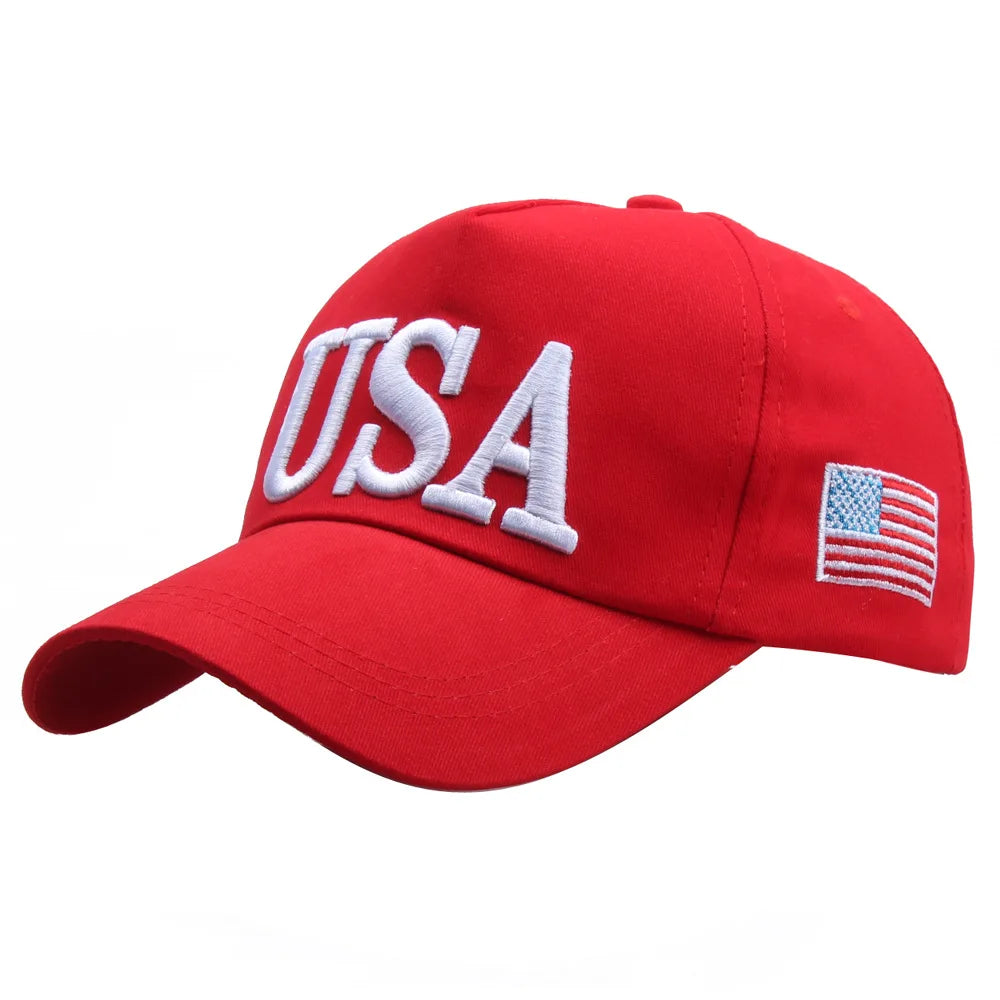 FBA USA Flag Embroidered Baseball Cap | Unisex Outdoor Sports Hat