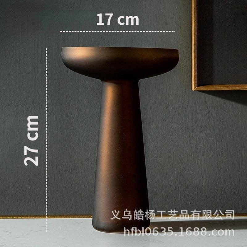 Nordic Frosted Glass Vase | Luxury Hydroponic Flower Vase for Home Decor