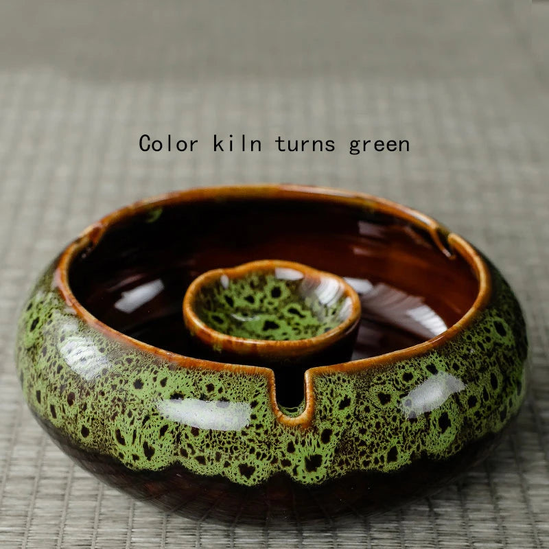 Large Ceramic Ashtray | Nordic-Inspired Creative Design for Home & Living Room