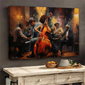 African American Jazz Band Canvas Print | Large Wall Art for Home Decor & Party Backgrounds