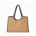 Straw Woven Top Handle Underarm Beach Tote Bag for Women – Large Capacity Luxury Shoulder Bag