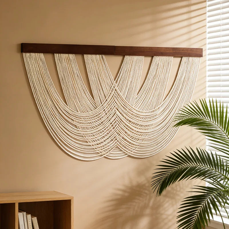 Handmade Boho Woven Tapestry | Macrame Wall Hanging for Bedroom & Living Room