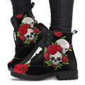 Women's British Punk Skull Print High-Top Ankle Boot