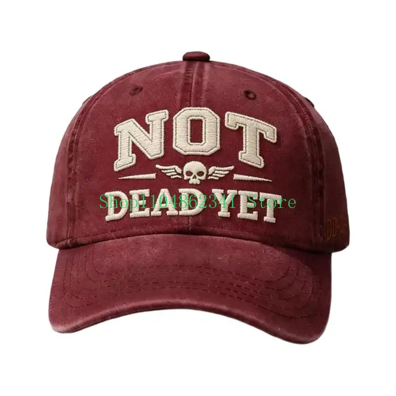 NOT DEAD YET Denim Baseball Cap | FBA Vibes