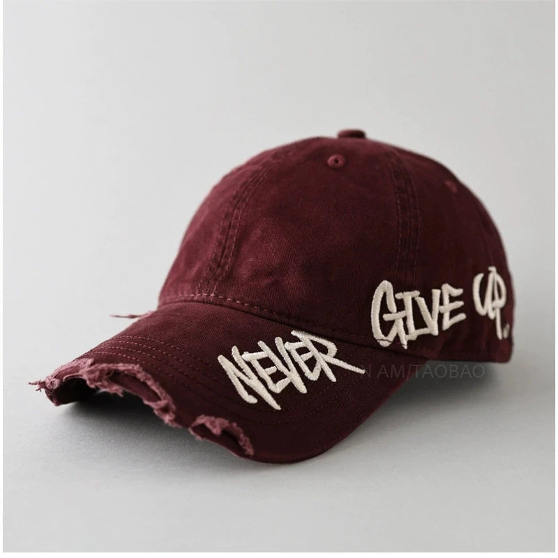 Vintage Letter Embroidered Baseball Cap | FBA Vibes