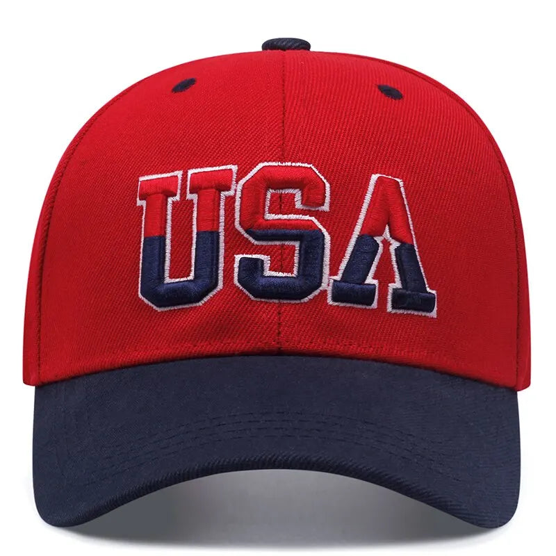 USA Flag Embroidered Snapback Baseball Cap | FBA Vibes