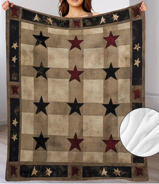 Native American Tribal Diamond Star Throw Blanket – 8 Colors | FBA Vibes