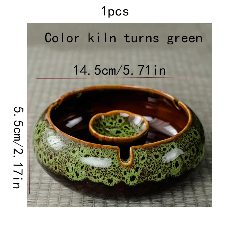 Large Ceramic Ashtray | Nordic-Inspired Creative Design for Home & Living Room