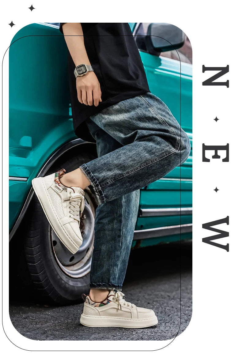 FBA Men's Breathable Thick Bottom Anti-Slip Sneakers | Lightweight Casual Shoes