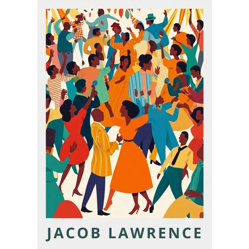 Jacob Lawrence Migration Canvas Print | African American Art Poster for Home Decor