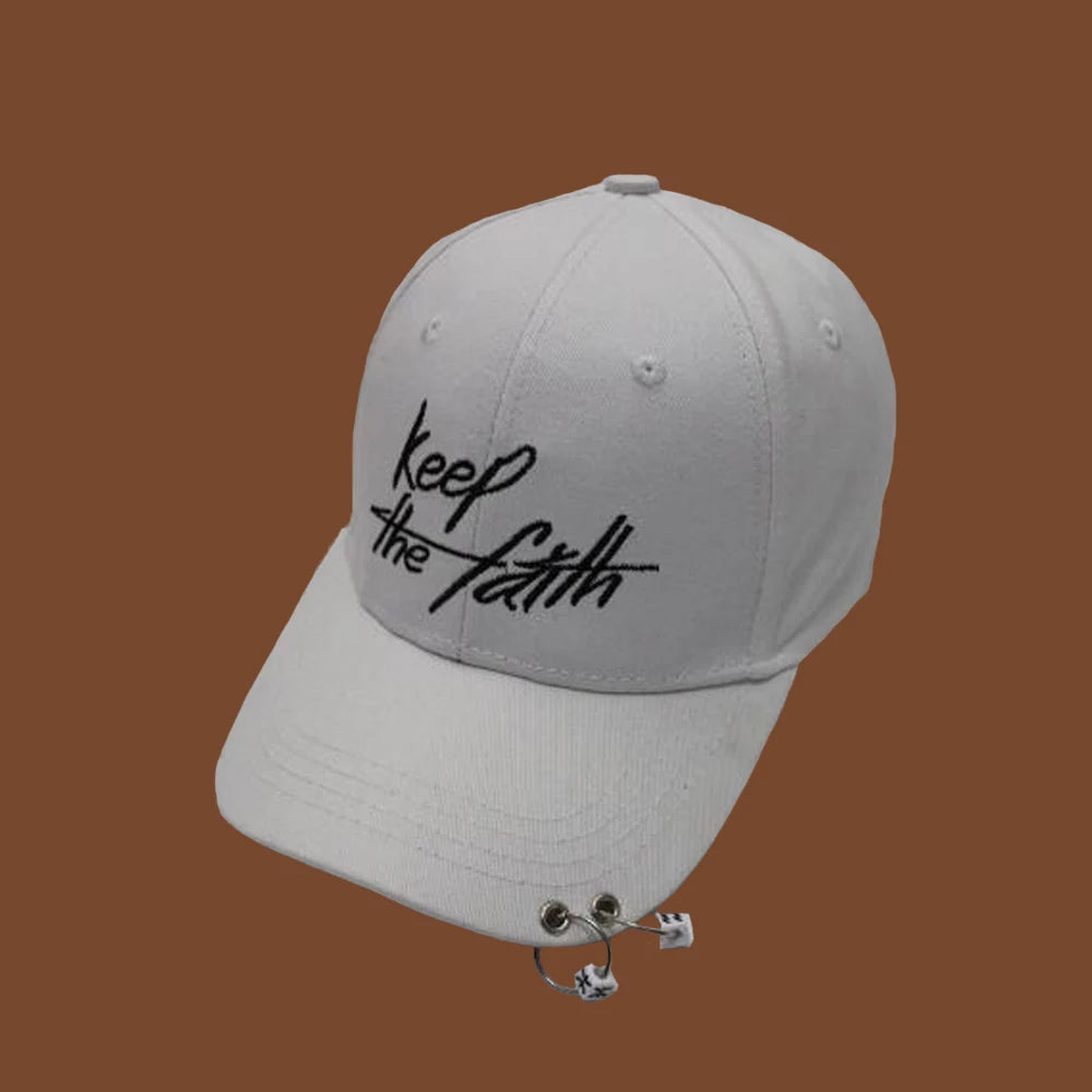 Hip Hop Snapback Cap with Ring Detail | FBA Vibes