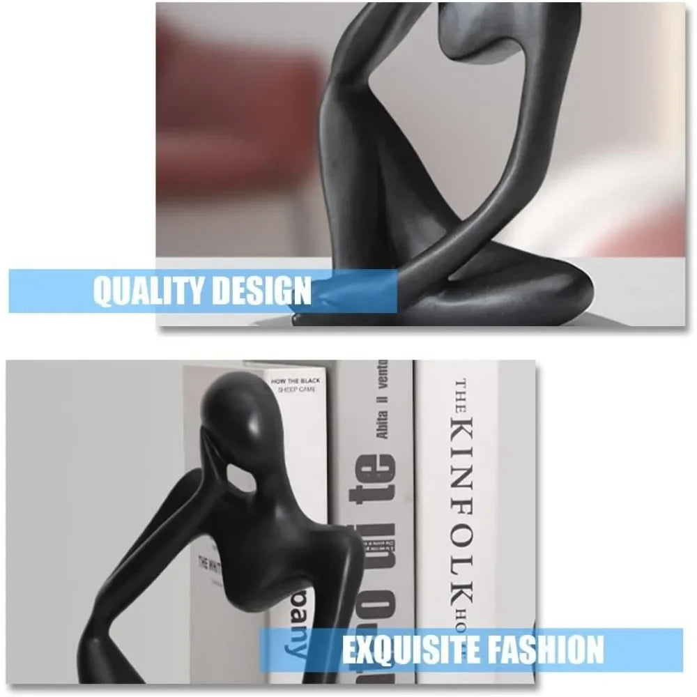 Mini Thinker Resin Sculpture | Modern Abstract Desktop Ornament for Home & Office