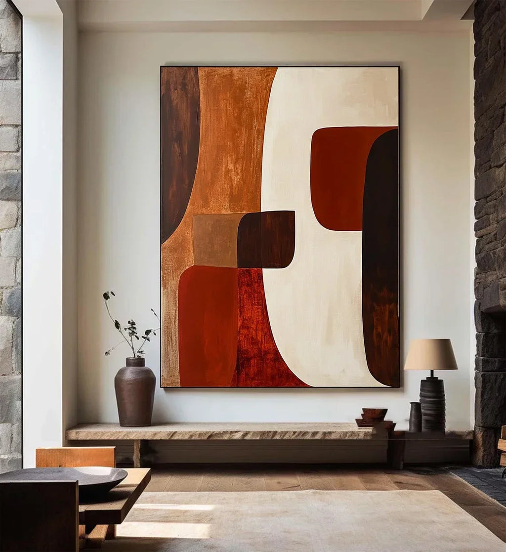 Abstract Geometric Canvas Print | Minimalist Wall Art | FBA Vibes