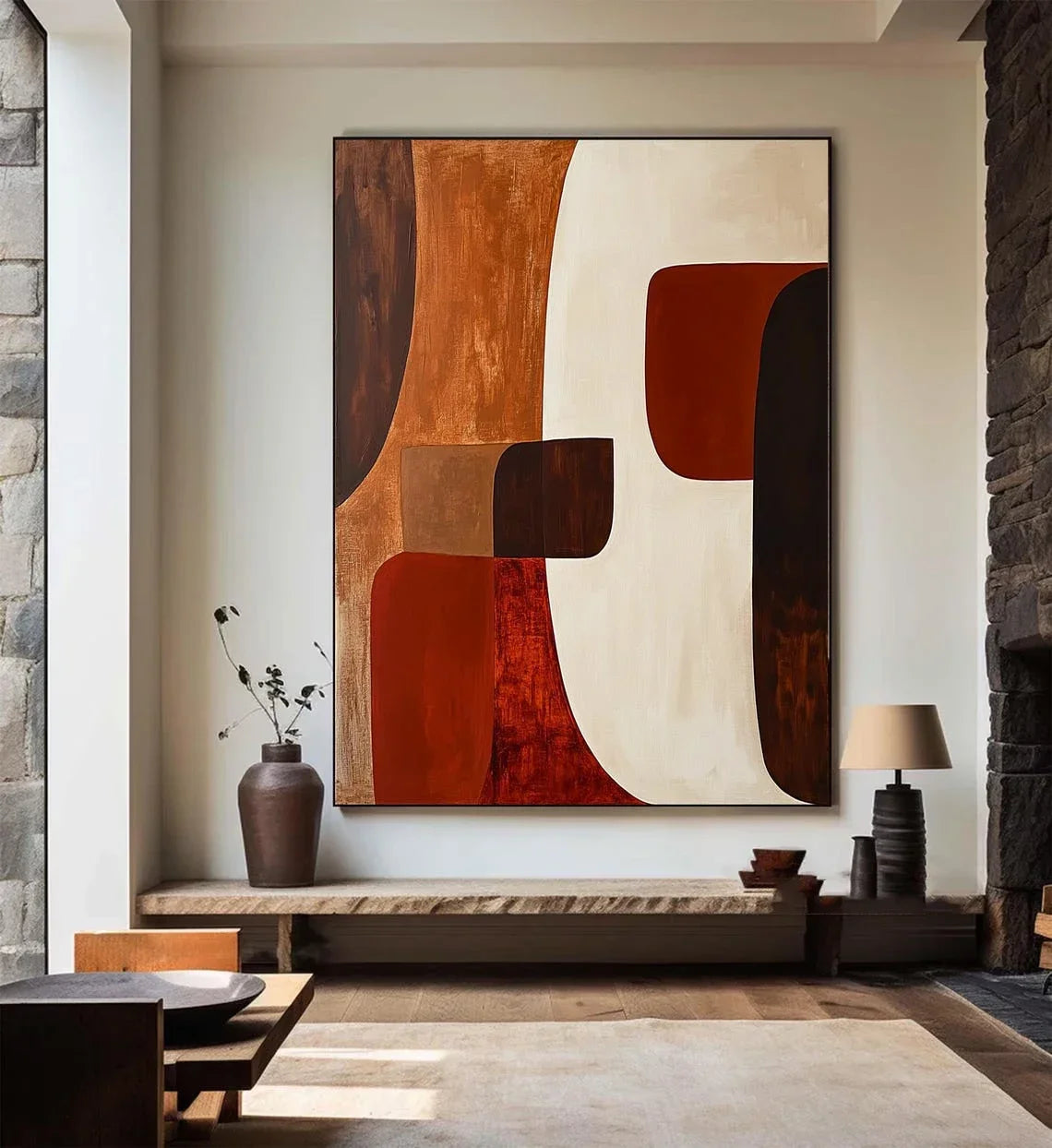 Abstract Geometric Canvas Print | Minimalist Wall Art | FBA Vibes