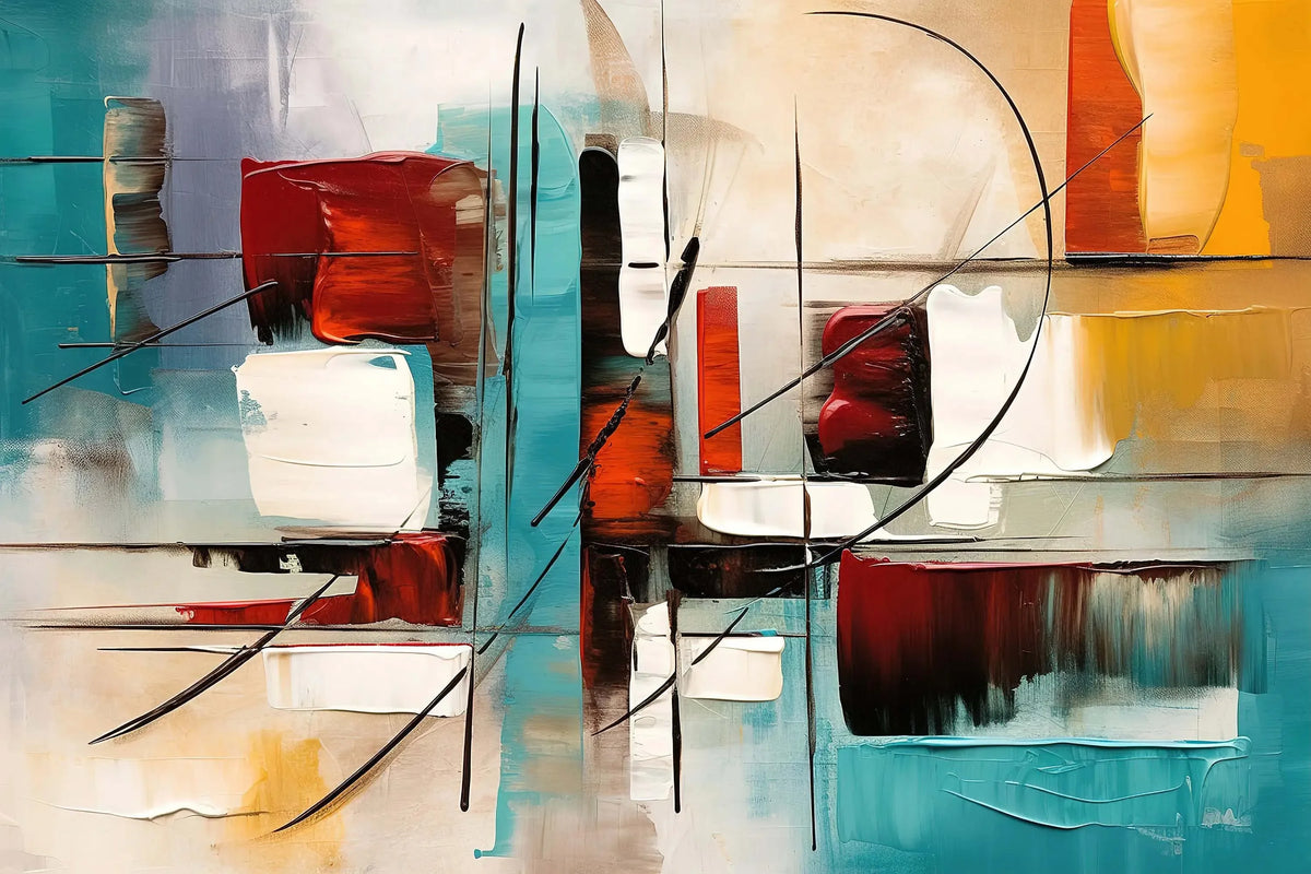 Abstract Paint by Numbers Kit | DIY Oil Painting on Canvas | FBA Vibes