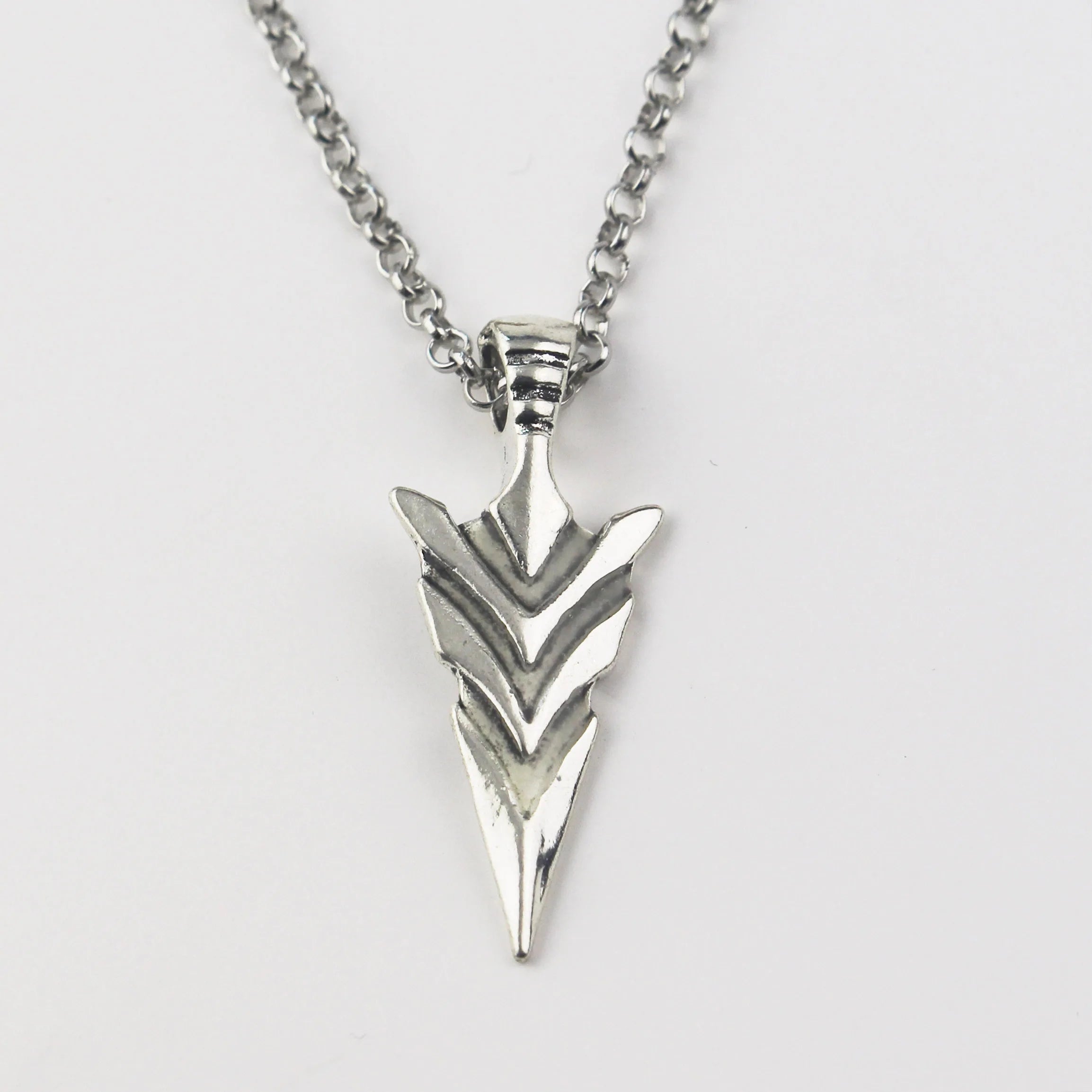 FBA Luminous Glowing Arrow Pendant Necklace | Hip Hop Knight Spear Jewelry