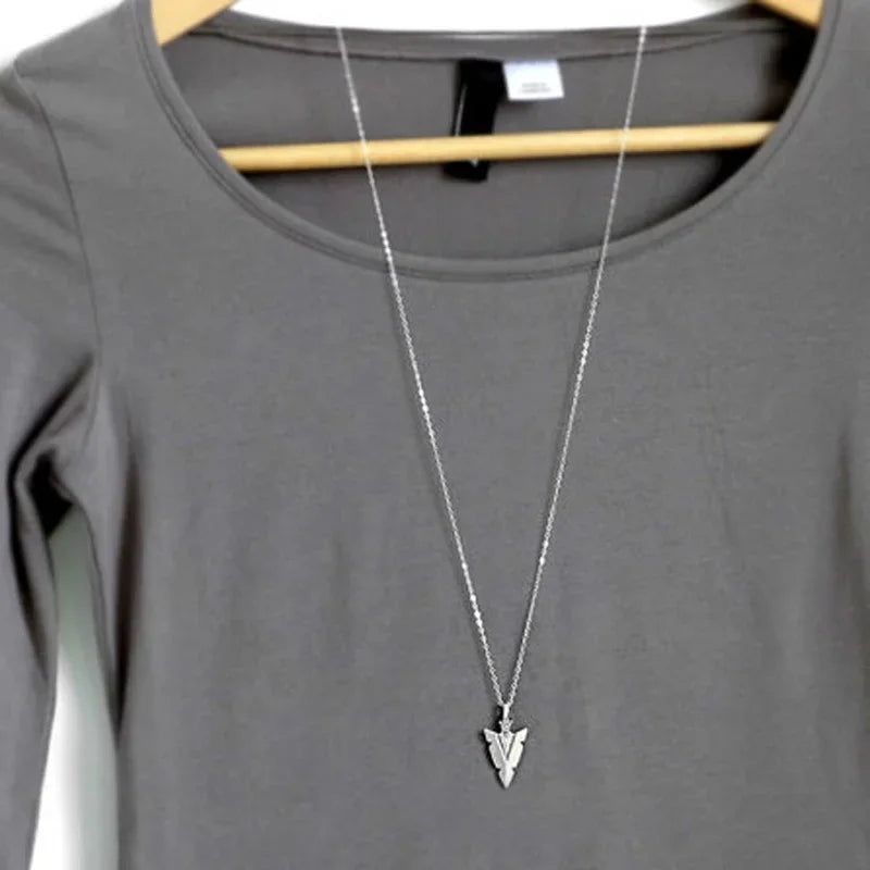 FBA Women's Arrowhead Pendant Necklace | Antique Layering Jewelry